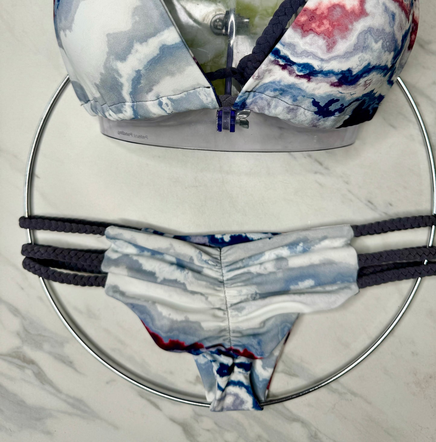 Gray Marble Braid Bottom