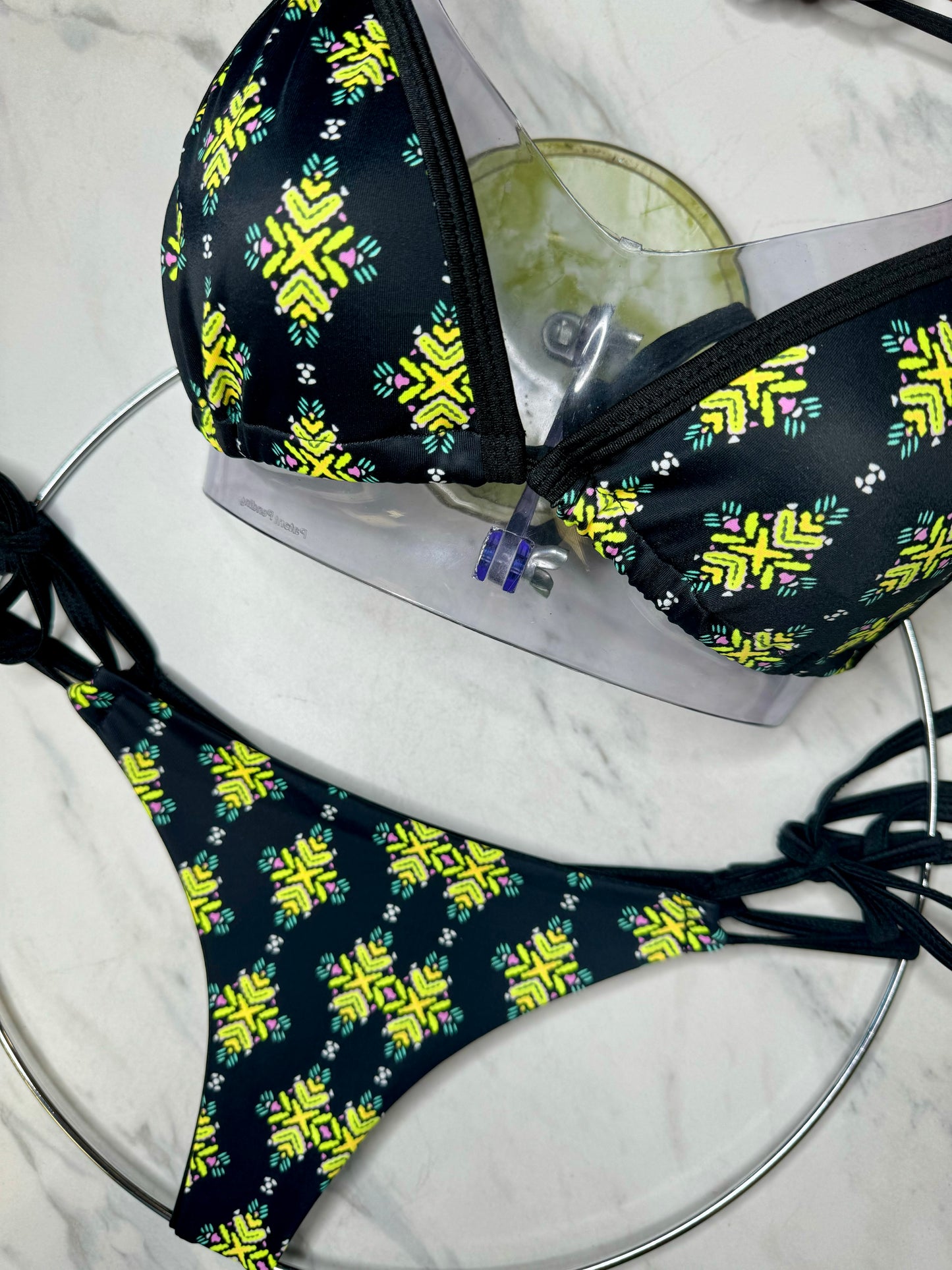 Yellow Prism Triangle Top