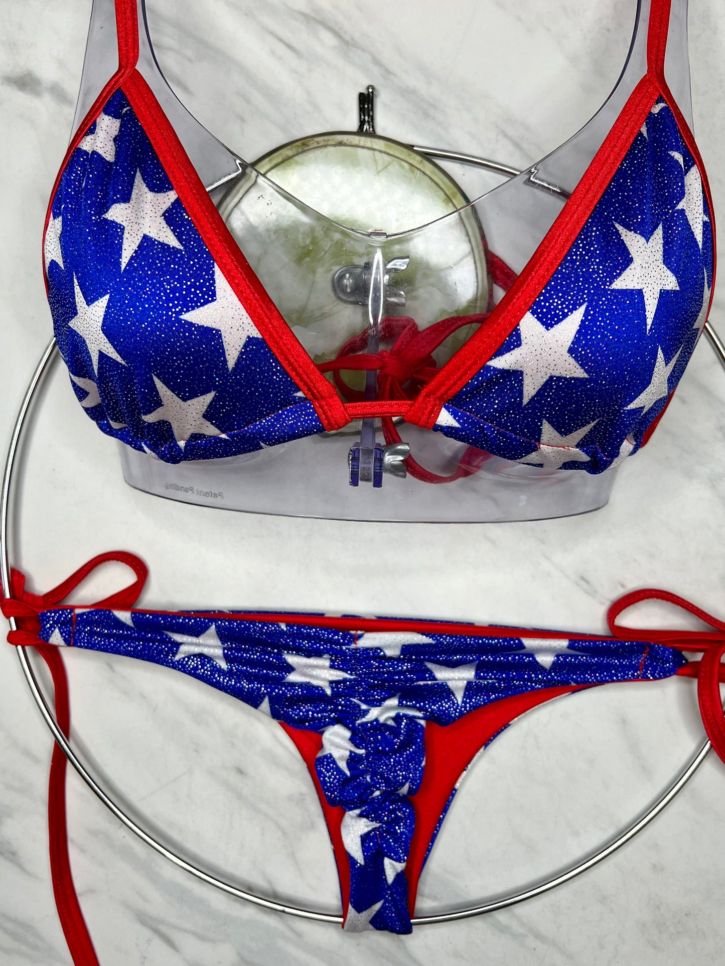 Patriotic Glitter Star Micro Bottom