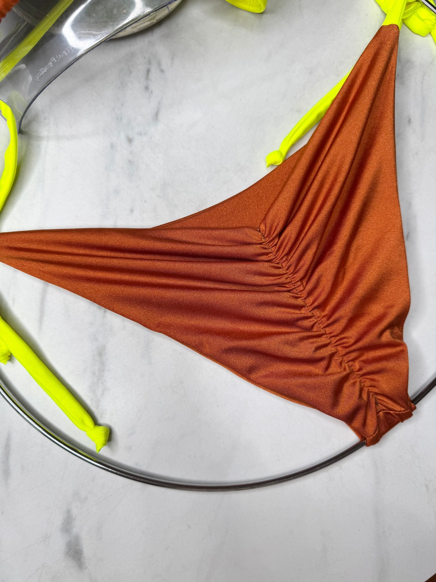 Copper & Neon Yellow Bottom