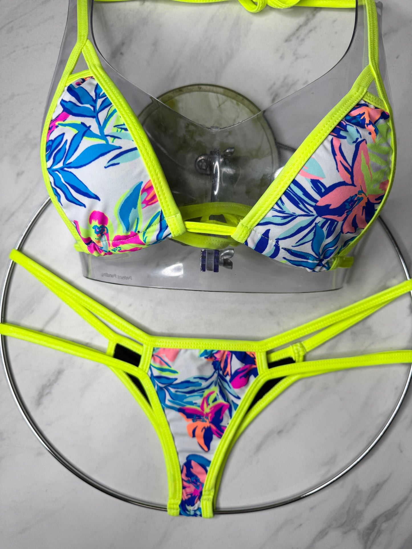 Neon Flower Micro Top