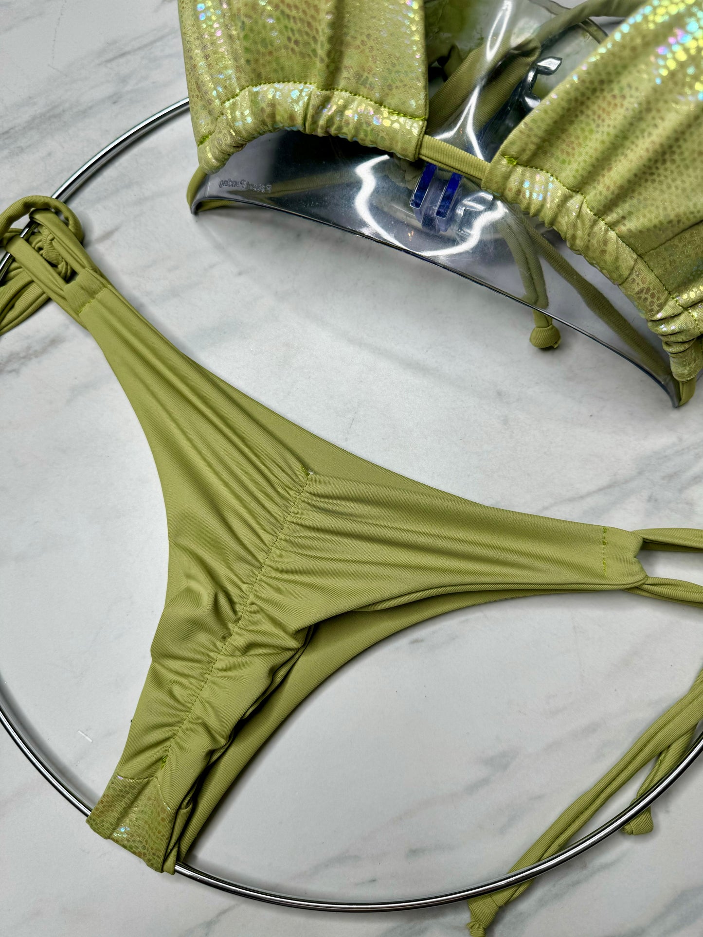 Sage Iridescent Micro Bottom