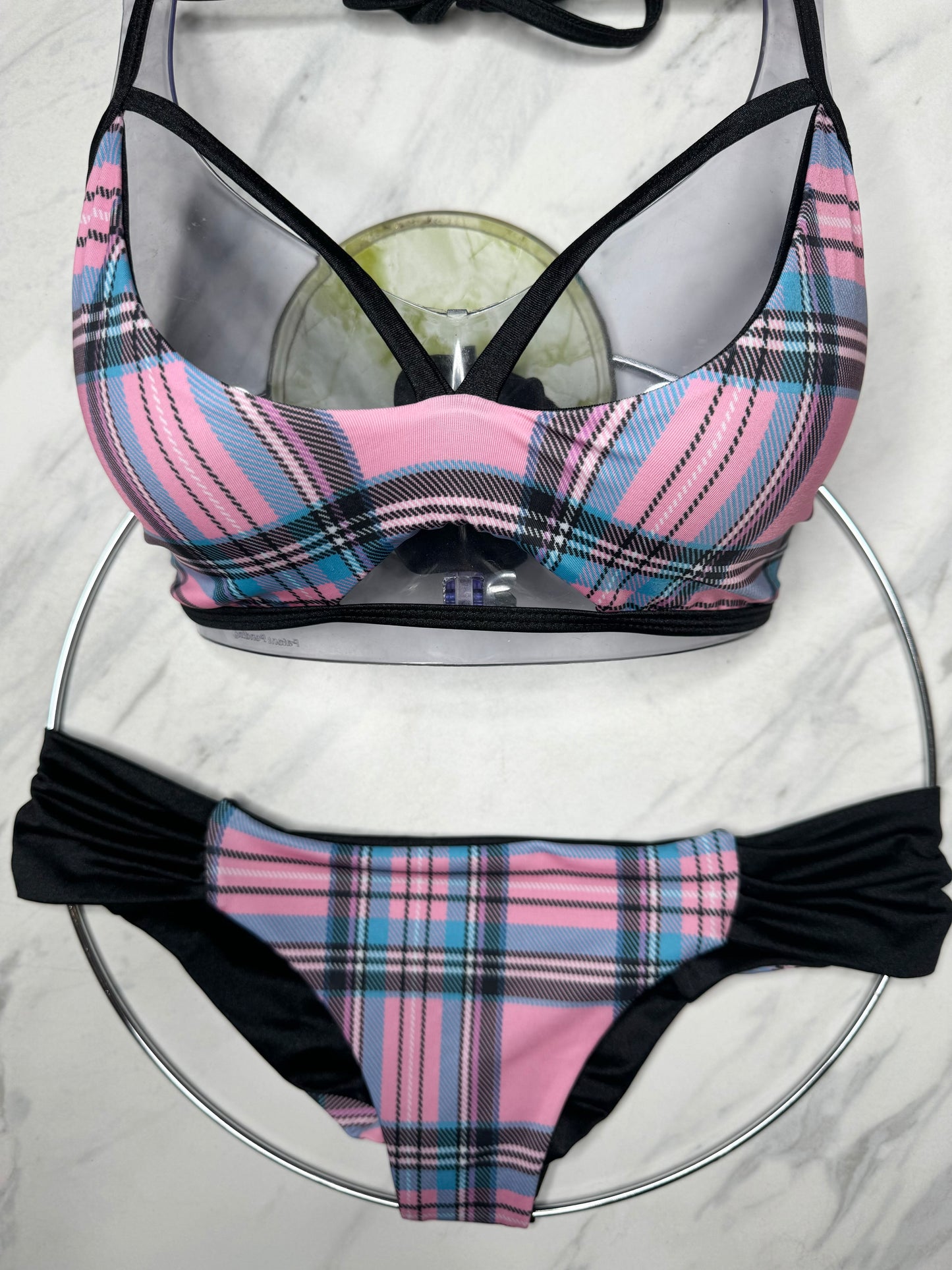 Pink Plaid Top