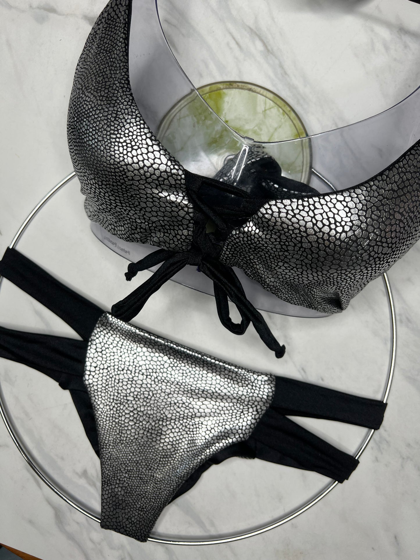 Silver Metallic Natalie Reversible Bottom