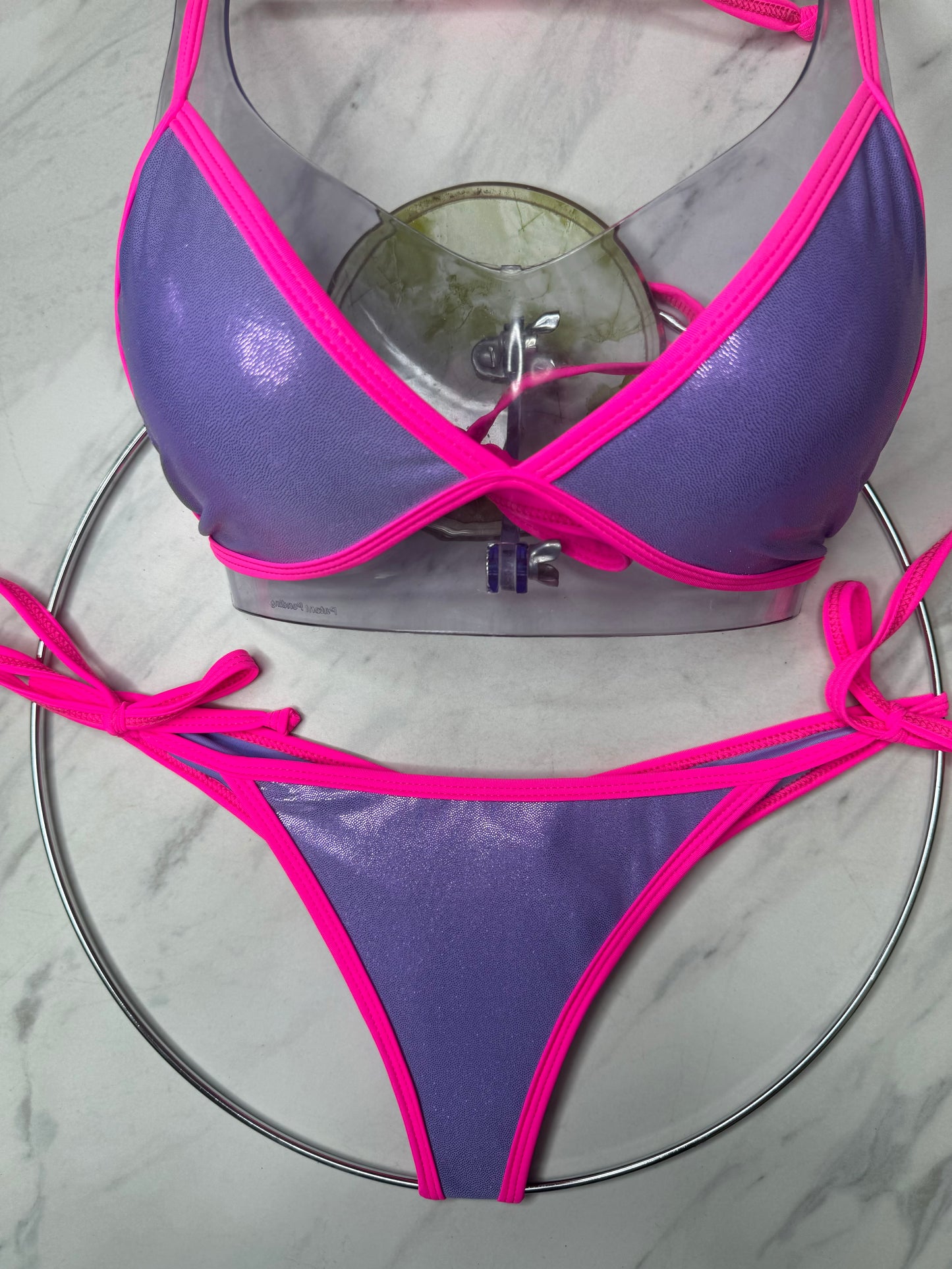 Lavender Hologram Neon Pink Bottom