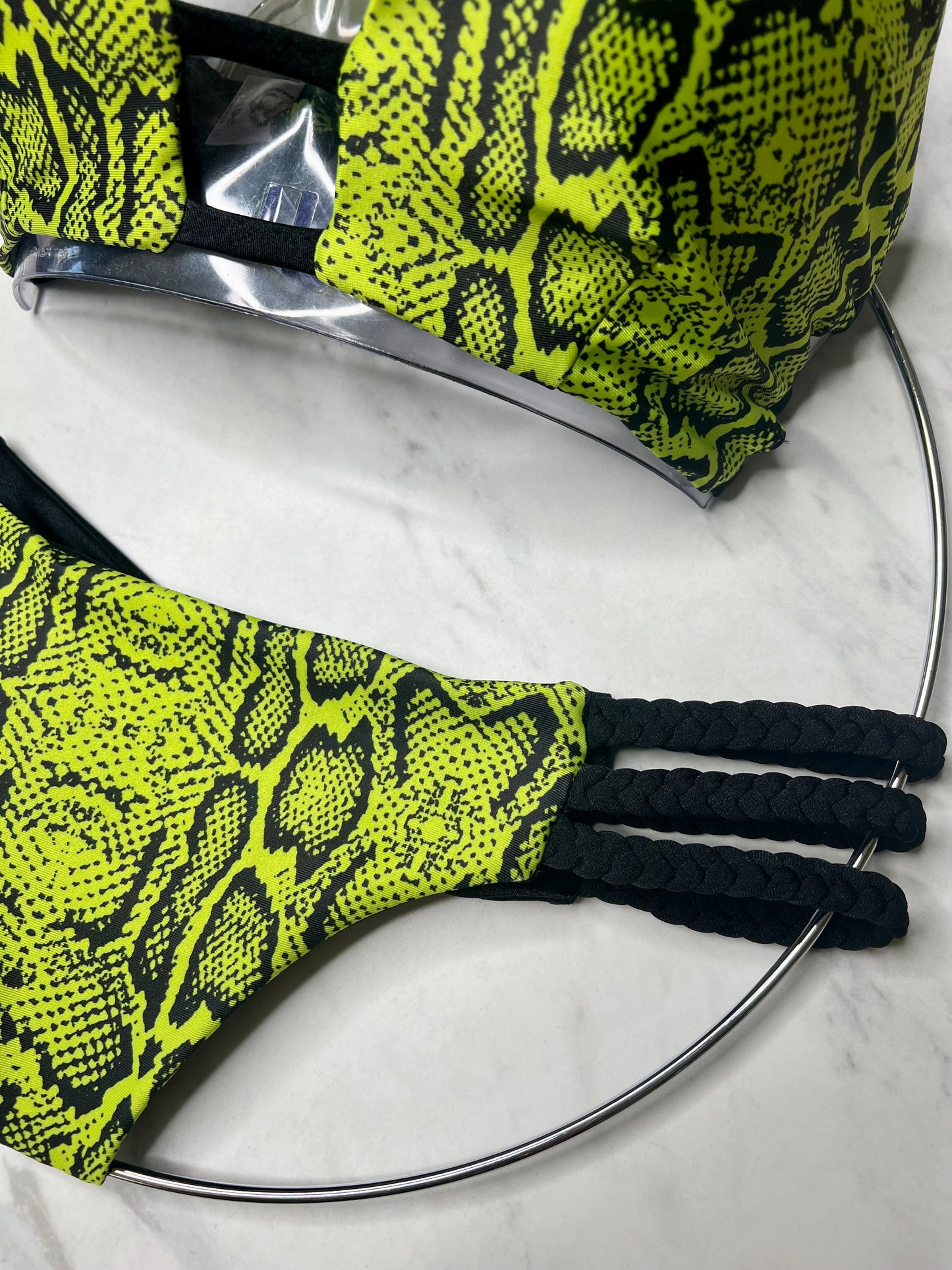 Green Snake Braid Reversible Bottom