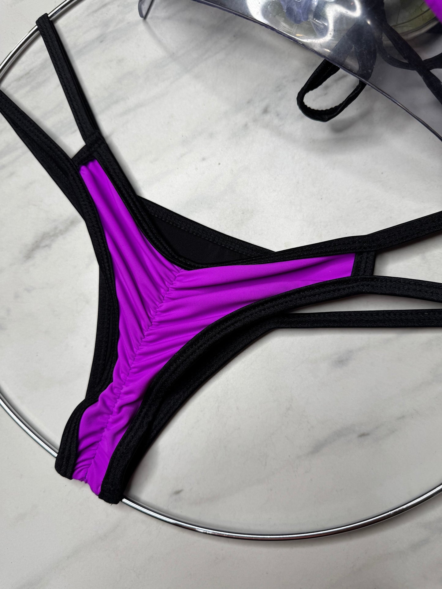 Purple & Black "Micro" Bottom