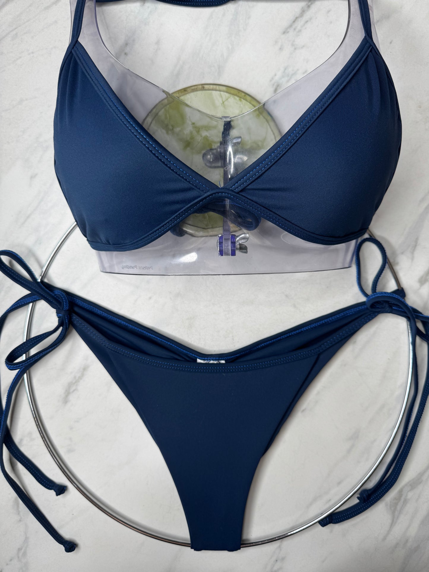 Navy Blue Triangle Top