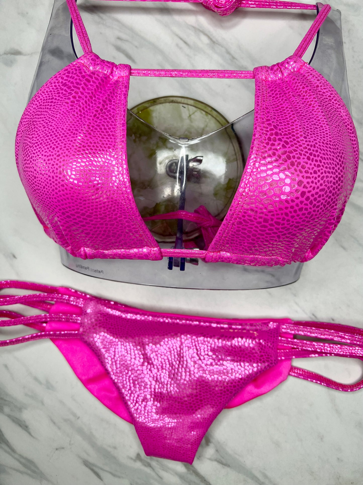 Pink Shimmer Snake Convertible Top