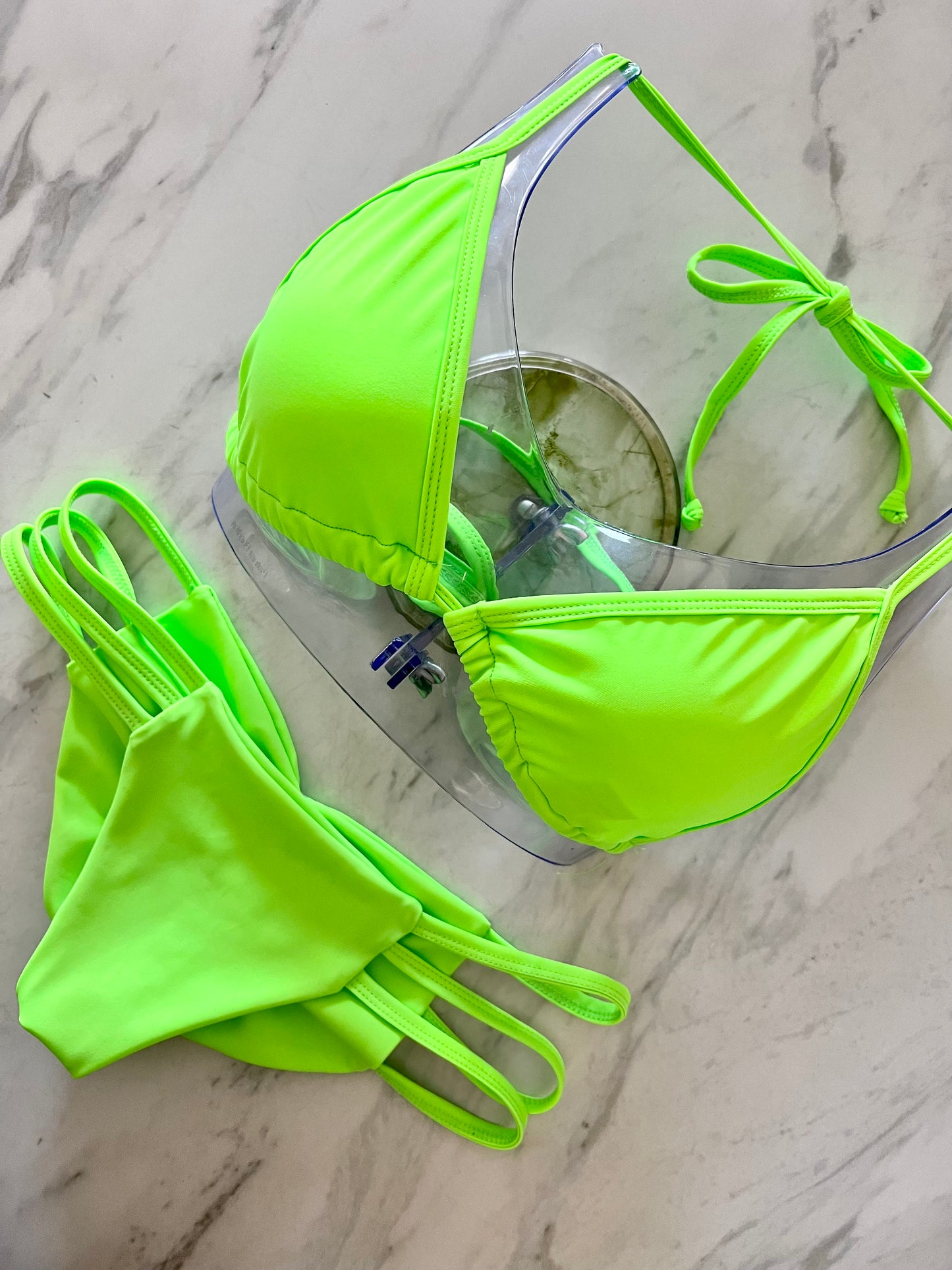 Neon Green Triangle Top