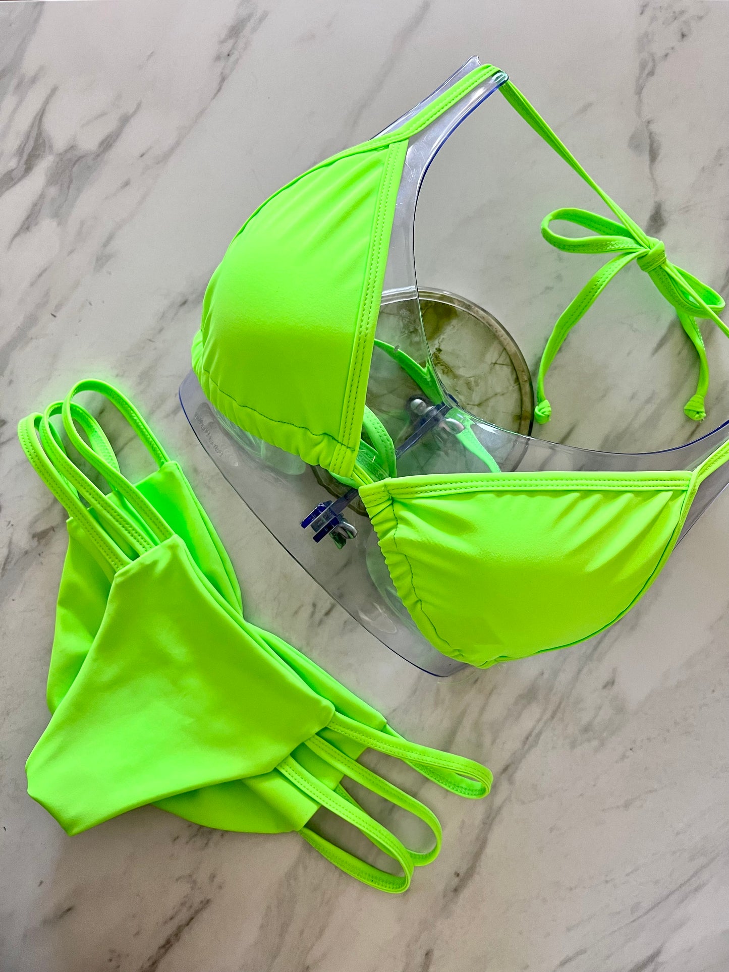 Neon Green Triangle Top