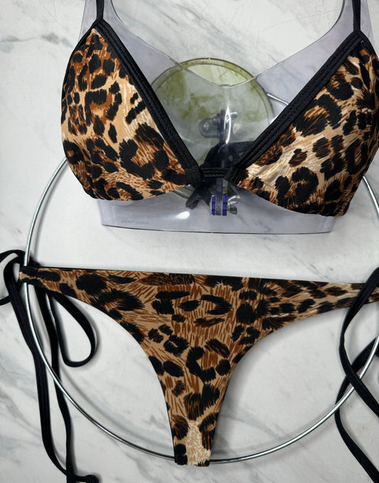 Leopard Bikini Top