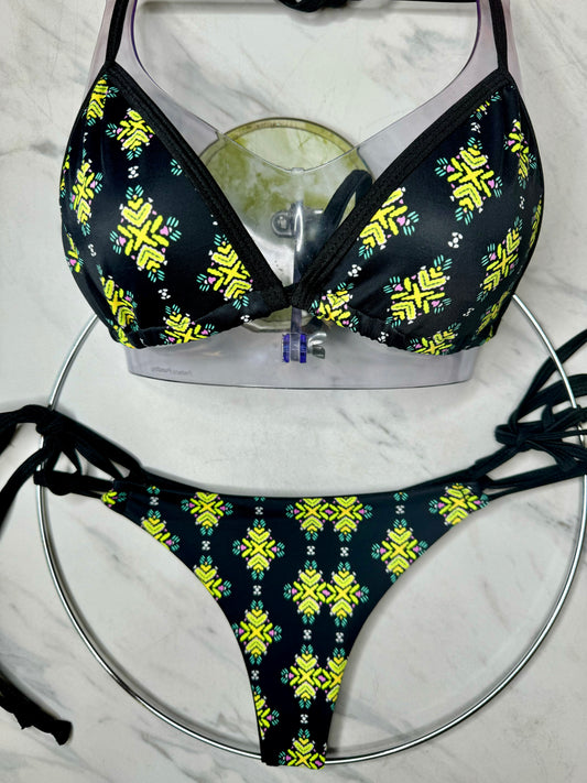 Yellow Prism Triangle Top