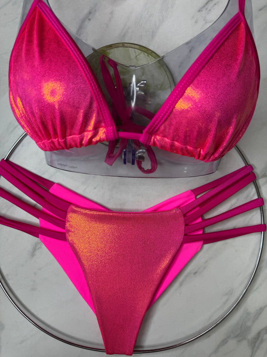 Pink Holographic Bikini