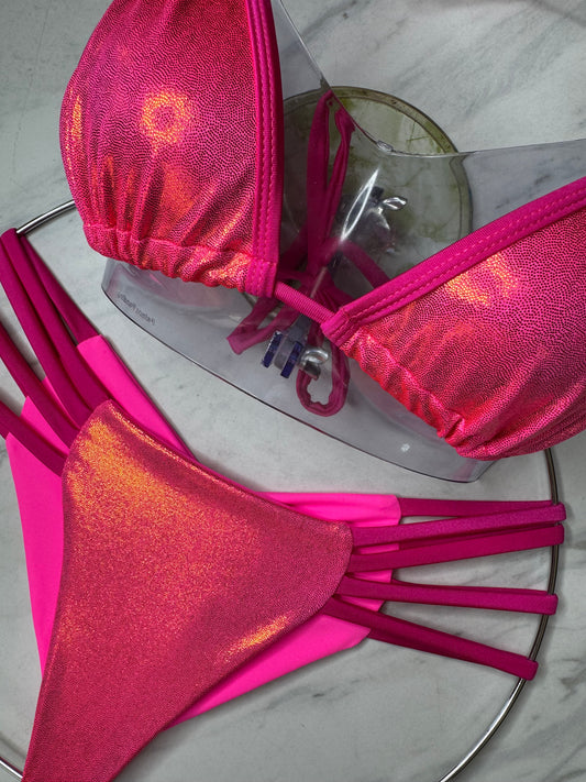 Pink Holographic Bikini