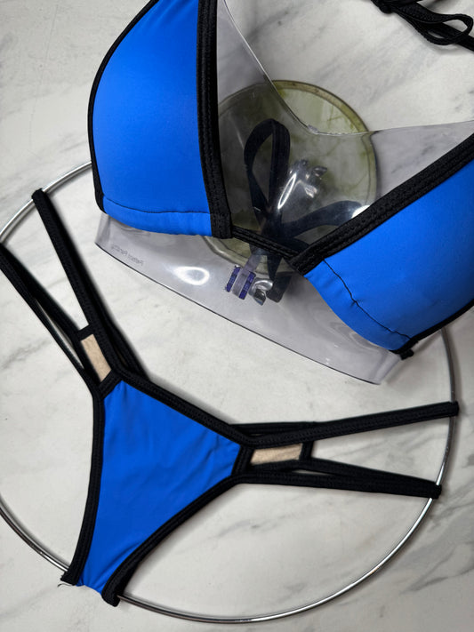 Blue & Black Micro Bottom