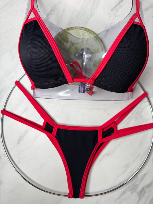 Black with Red Trim Micro Bottom