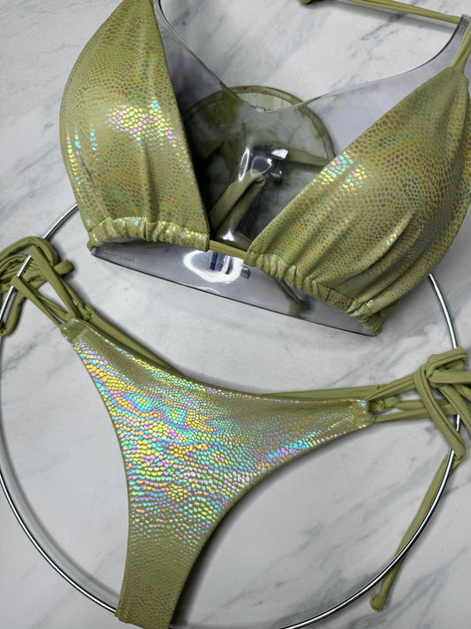 Sage Iridescent Micro Bottom