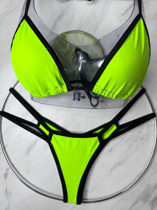 Neon Green with Black Trim Bikini