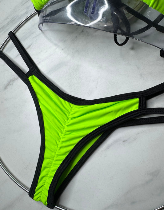 Neon Green with Black Trim Bikini