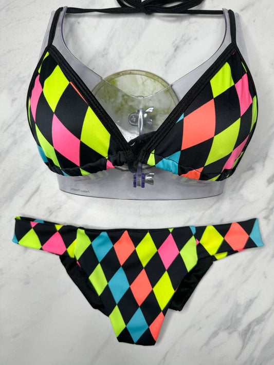 Neon Squares Reversible Bottom