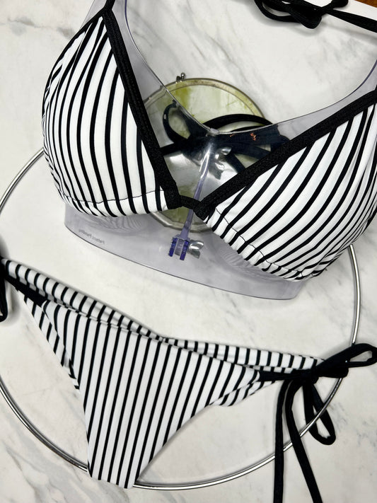 Baseball Stripes Tie Bottom