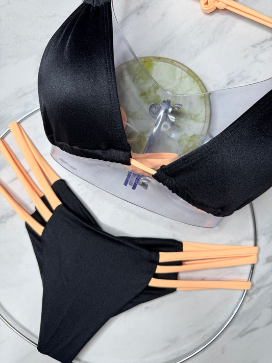 Black & Peach Convertible Top