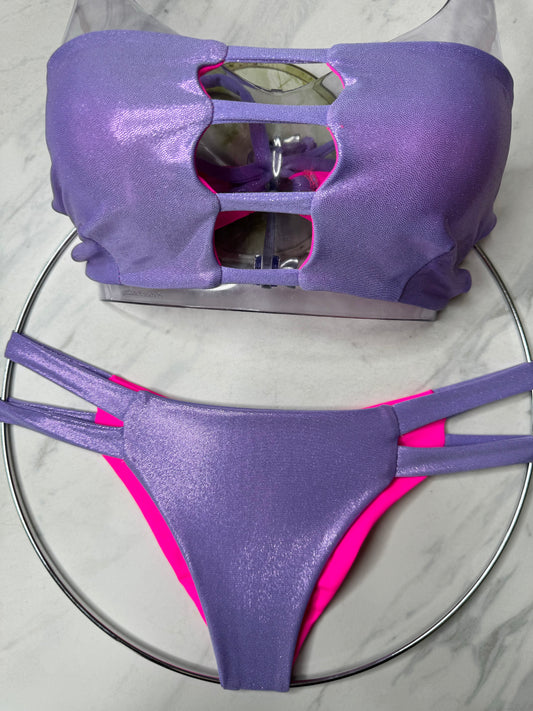 Lavender Hologram Double Band Bottom
