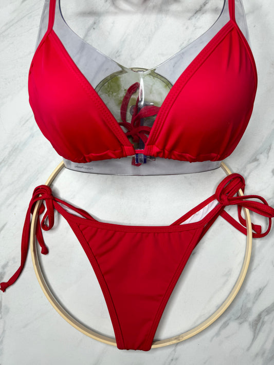 Matte Red Triangle Top