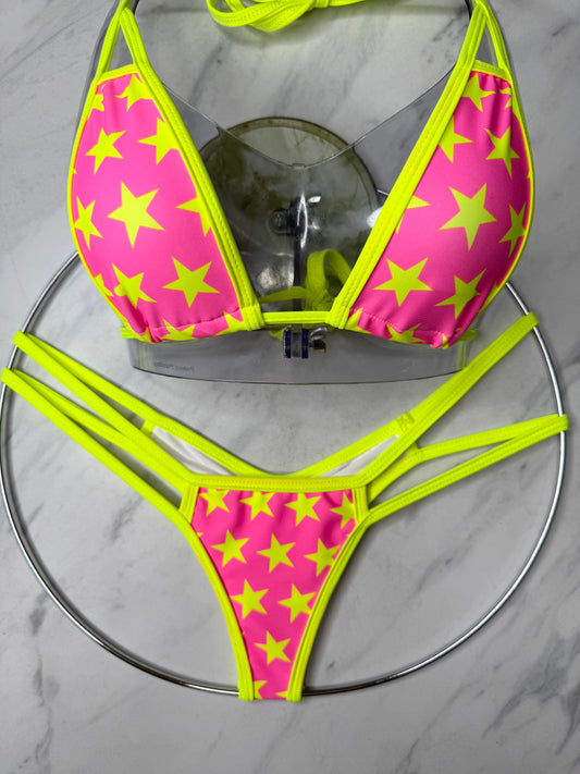 Neon Starstruck Micro Bikini