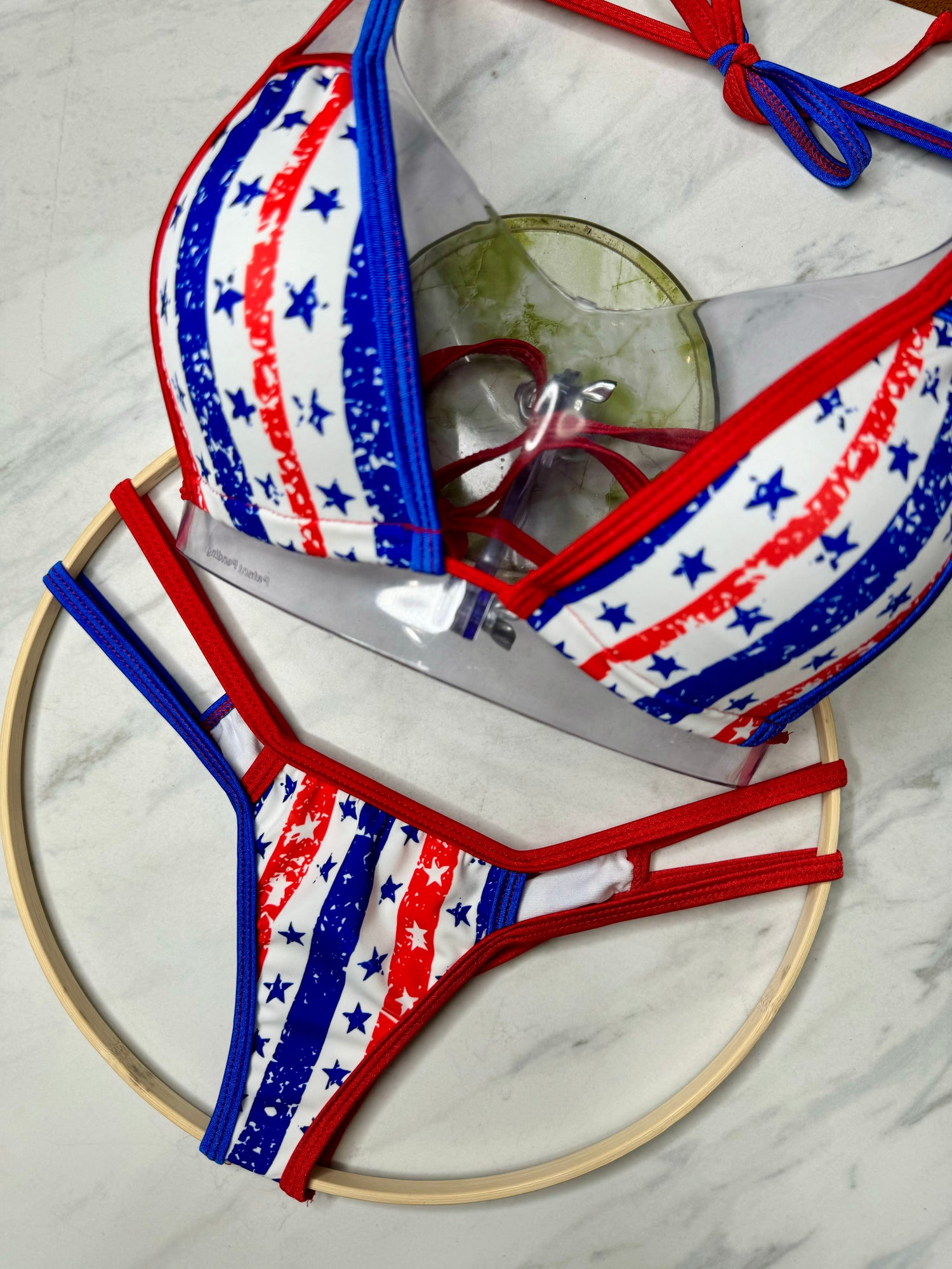 Micro Waterproof Top Patriotic Micro Top – Fede Swimwear
