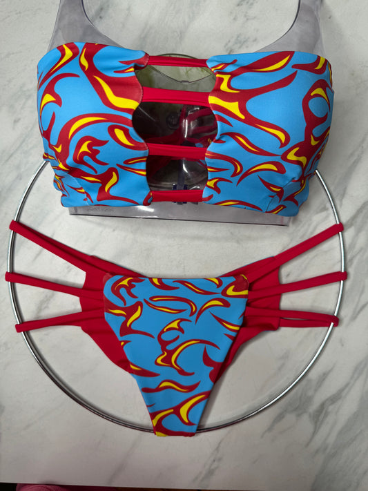 Flame Bikini Reversible Bottom