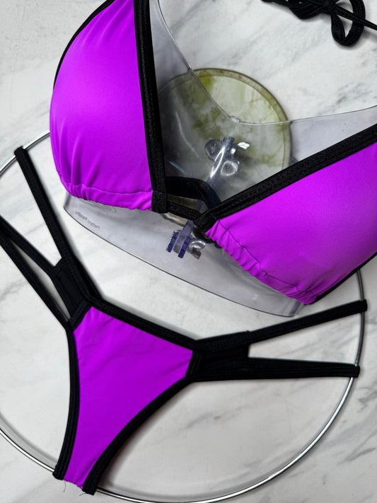 Purple & Black "Micro" Bottom