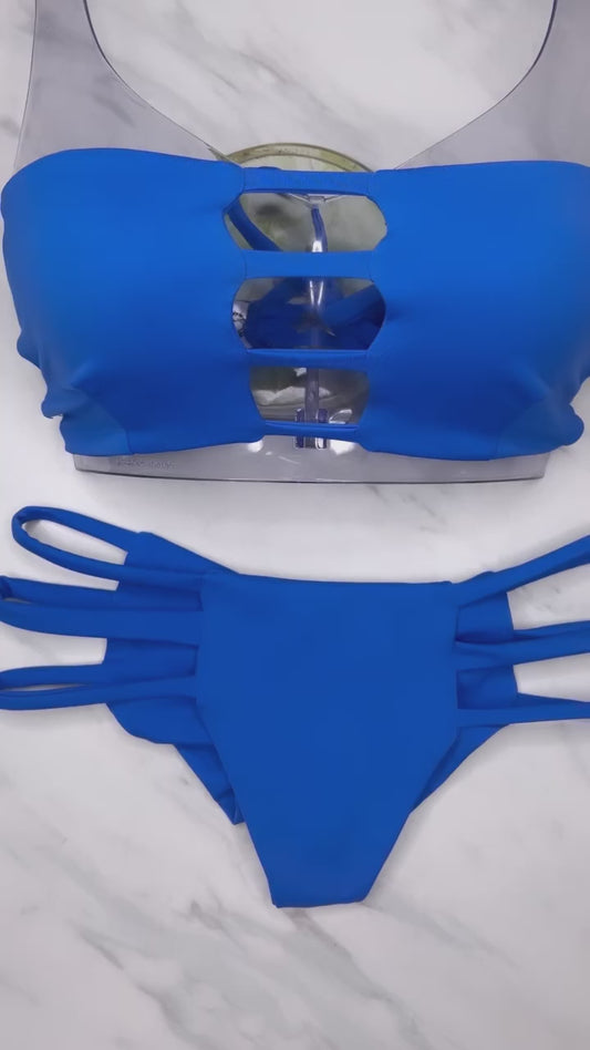 Classic Blue Bandeau Top
