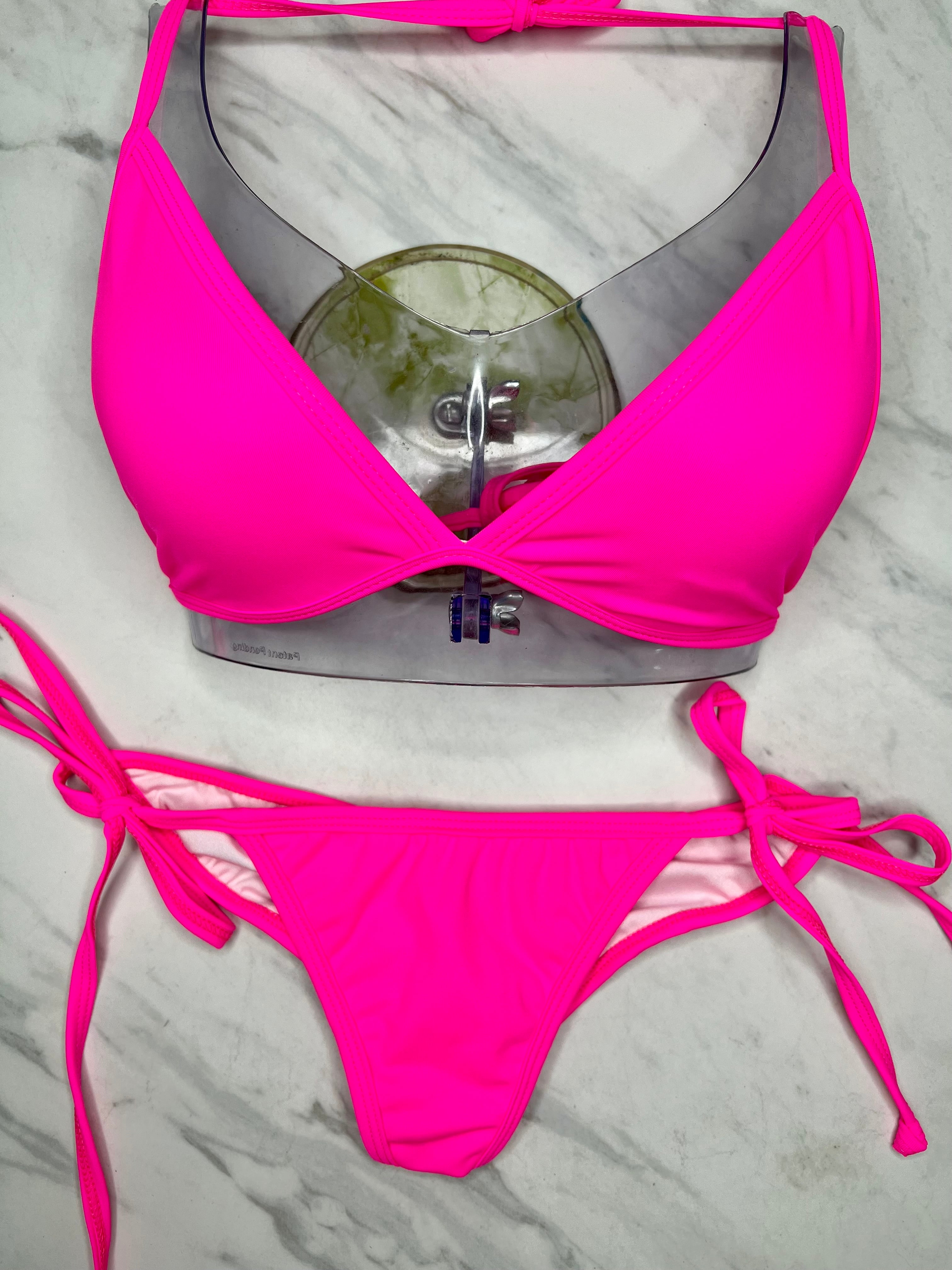 Neon Pink Top Fede Swimwear