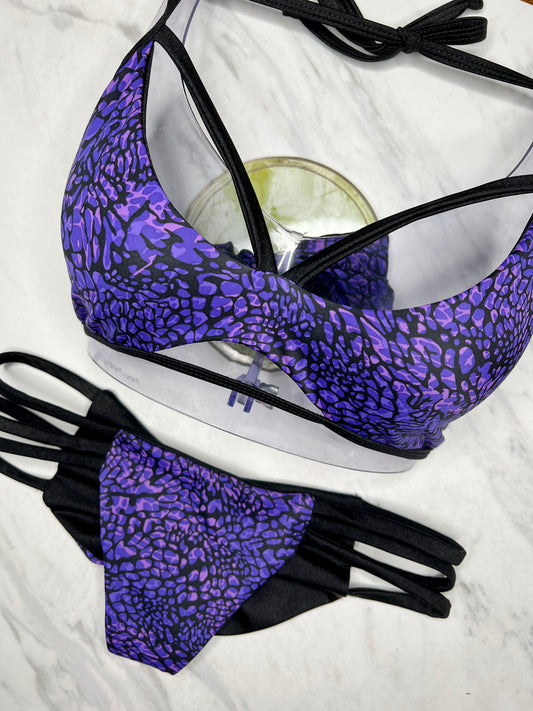 Leopard Purple "Newport" Top