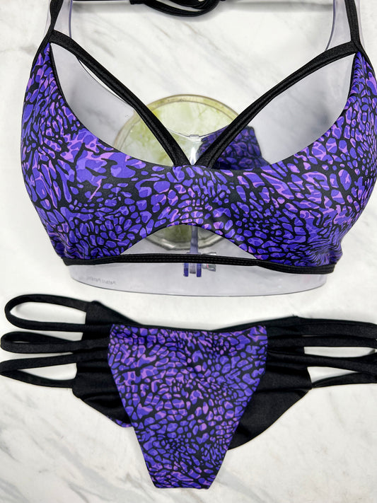 Leopard Purple "Newport" Top