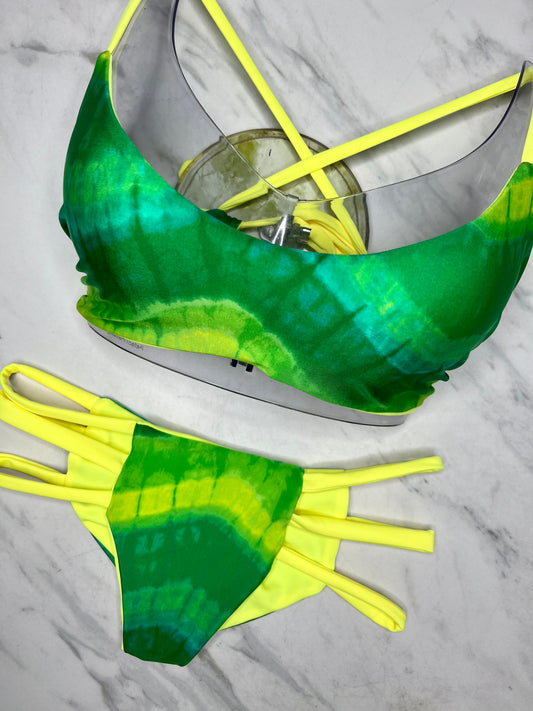 Green & Yellow Tie Dye Austin Top