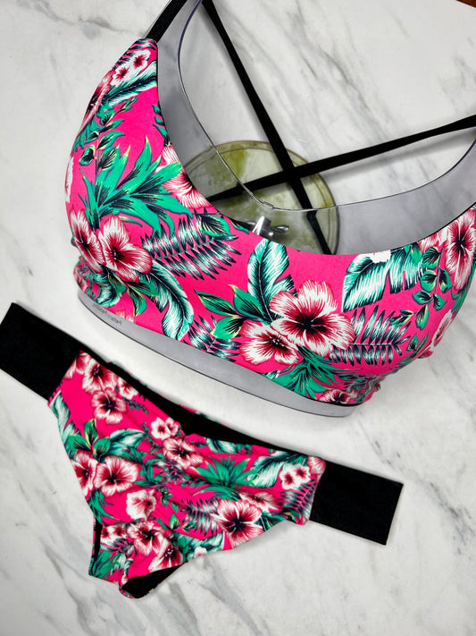 Hawaiian Tropical Floral Reversible Bottom